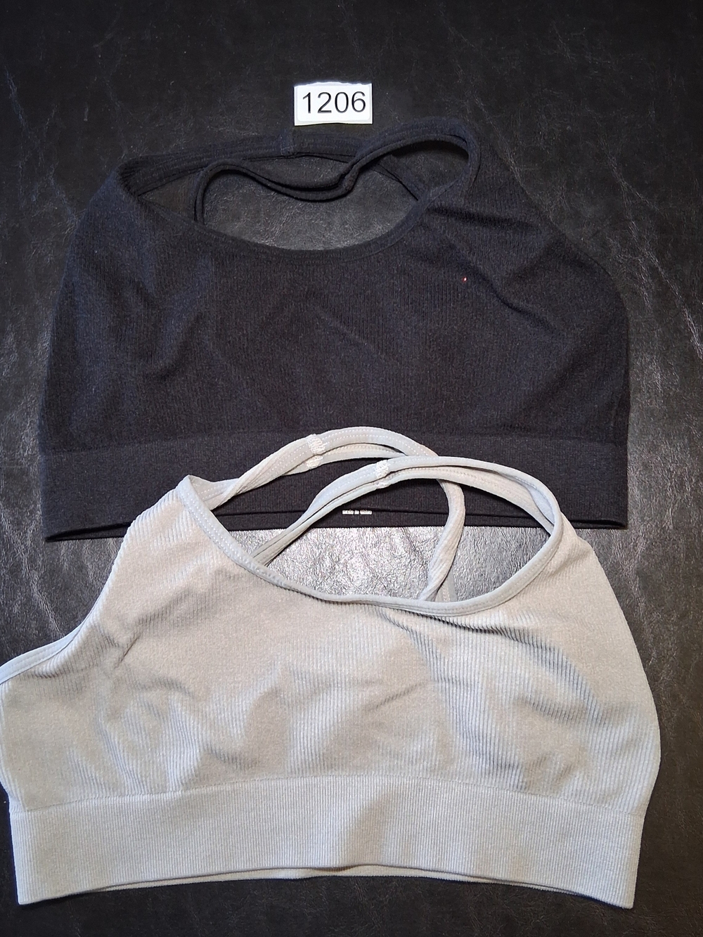 Seamless Sports Bra Duo - Black & Gray 2pc Set